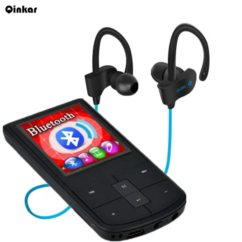 Qinkar bluetooth MP3 плеер Спорт BT388 + Bluetooth наушники BT спортивные беспроводные мини