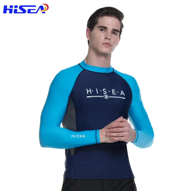 HISEA лайкра мужской костюм для серфинга длинный рукав гидрокостюм купальный
