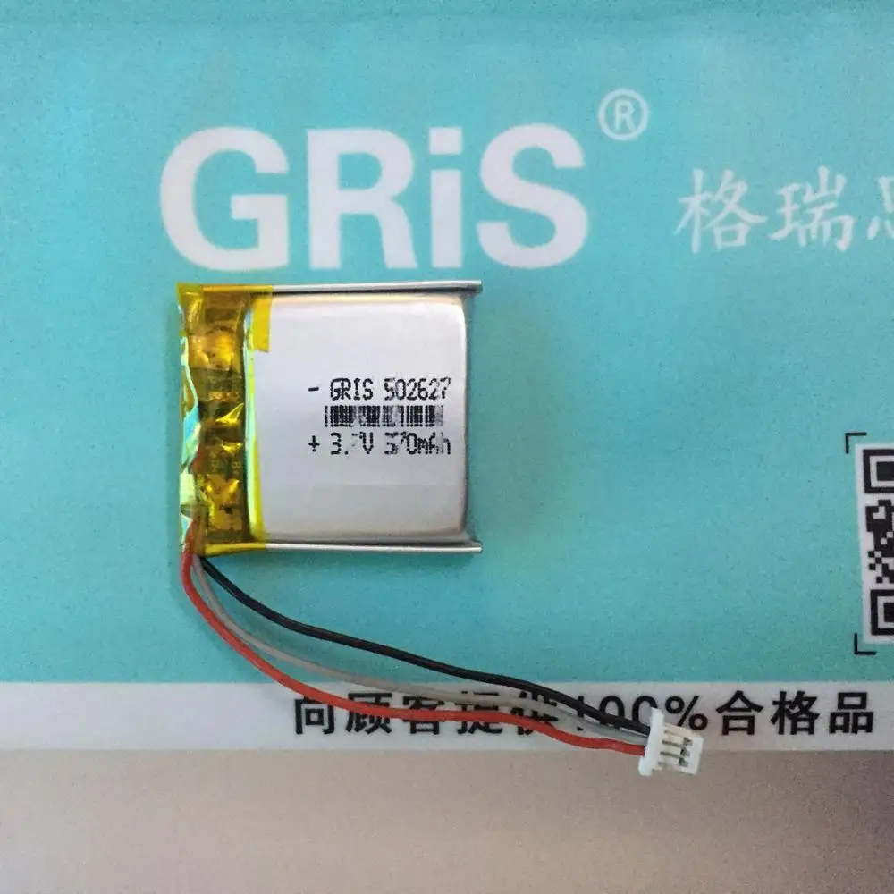 360 регистратор вождения 502627 вместо 482424 встроенный аккумулятор J501 3,7 в 370 мАч с разъемом.