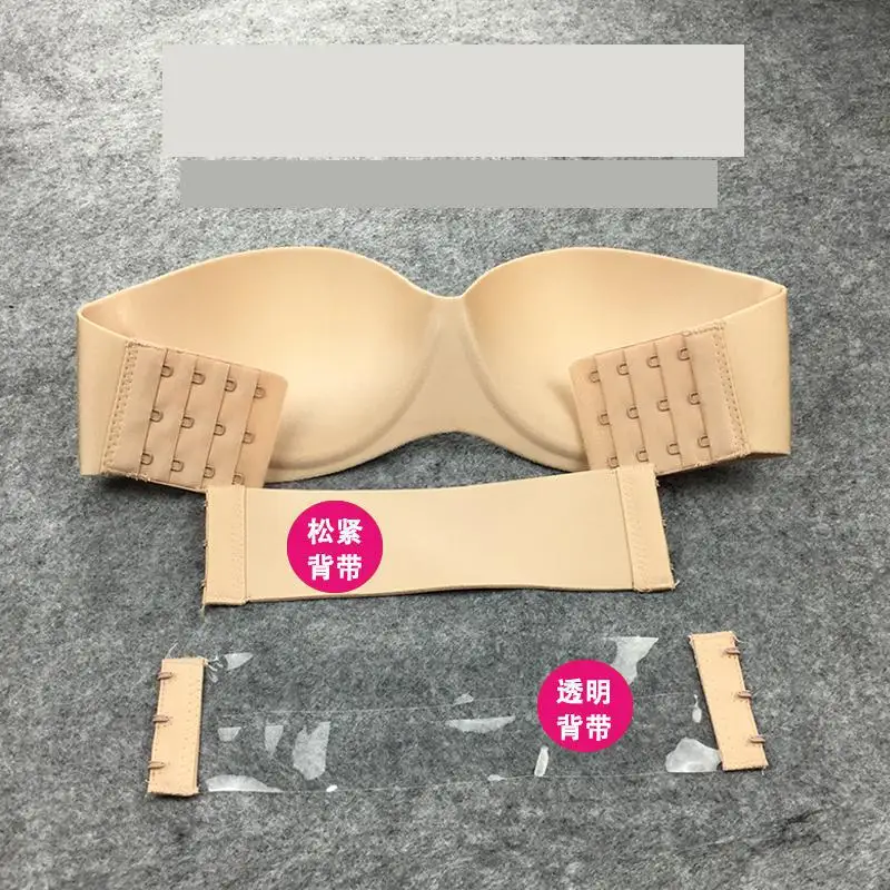 Женский бюстгальтер без бретелек с чашками пуш ап|push up bra seamless|wedding dress brawedding |