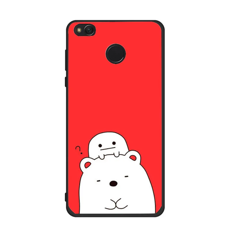 White Honey Bear Case For Xiaomi Redmi Note 4 A1 Universe Pink Plane 4A 4X 5A |