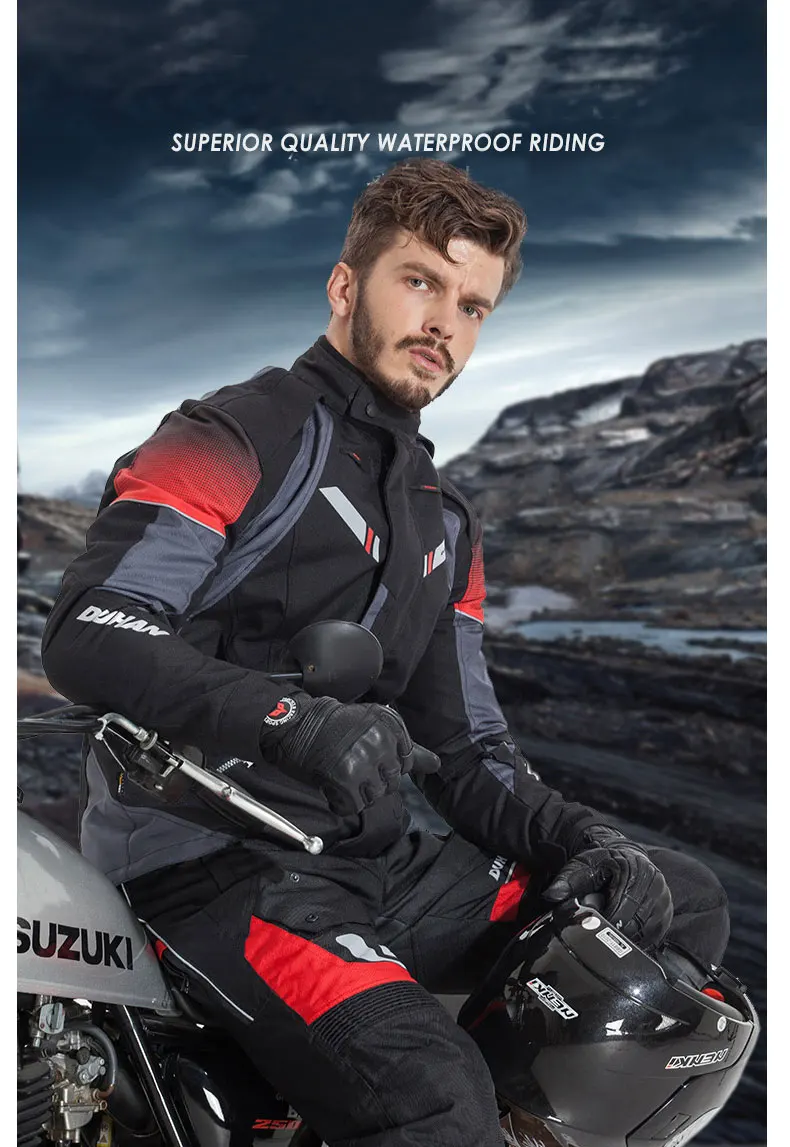 DUHAN moto rcycle зимняя куртка мужская водонепроницаемая мото гоночная куртка Мото Кросс одежда Cordura ткань мото rbike одежда