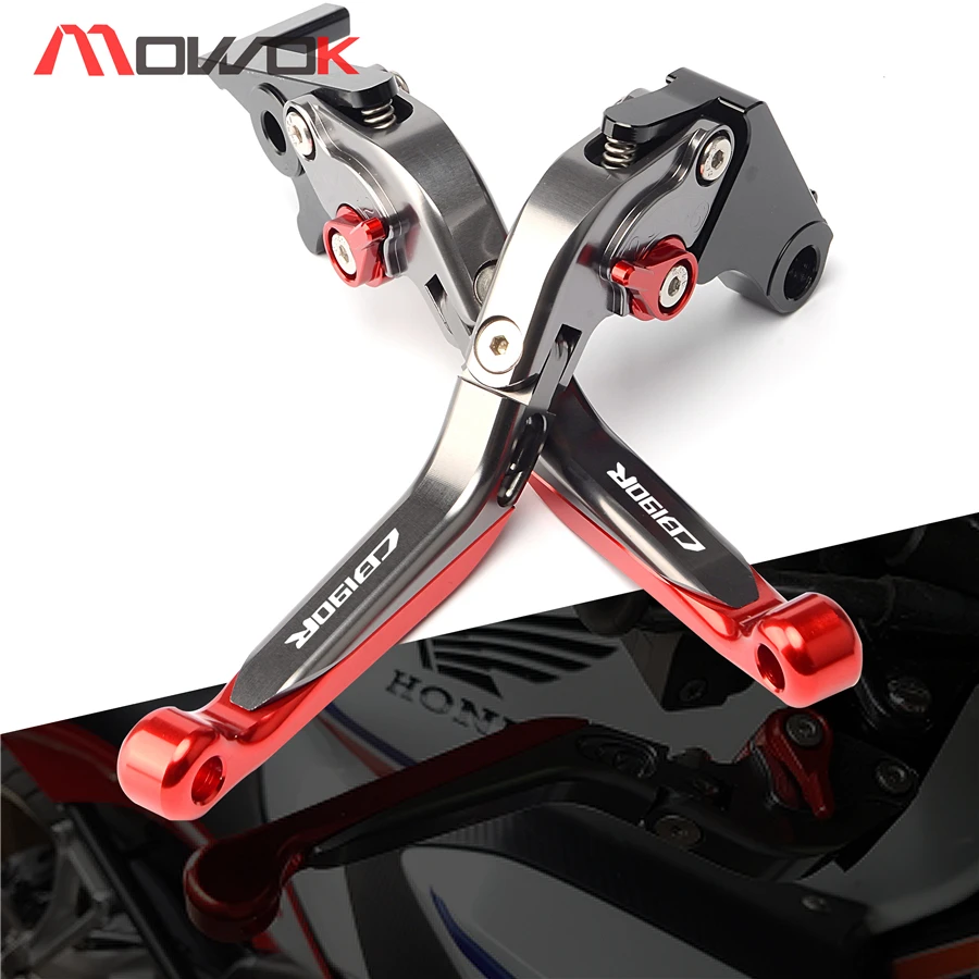 

With Logo CB 190 R Motorcycle top quality brakes Titanium red For Honda CB 190R CB190R 2015-2017 2016 Clutch Brake Levers
