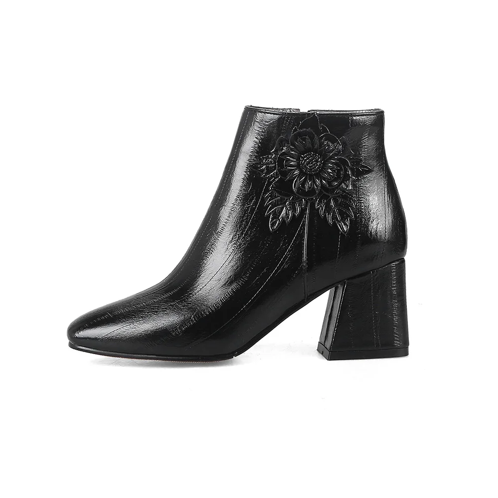 Женские ботильоны на массивном каблуке ботинки для верховой езды армейские