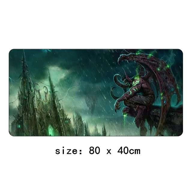 9 80x40 см World of Warcraft коврик для мыши XL Большой Противоскользящий большой стол подушка коврик для мыши игровой геймер Мышь Клавиатура настольные коврики - Цвет: 9