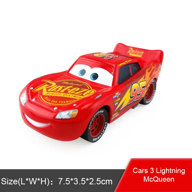 Disney Pixar Cars 3 Металлическая Автомобильная игрушка освещение McQueen Jackson Storm Golden Curz Mack