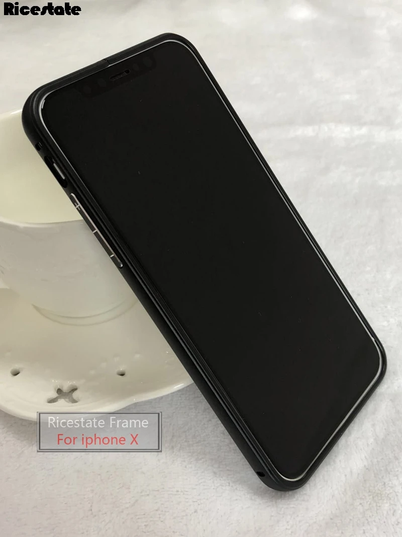 Ricestate бренд новые металлические Ультра тонкая рамка бампера для iphone X протектор роскошный алюминиевый бампер чехол для iphone X