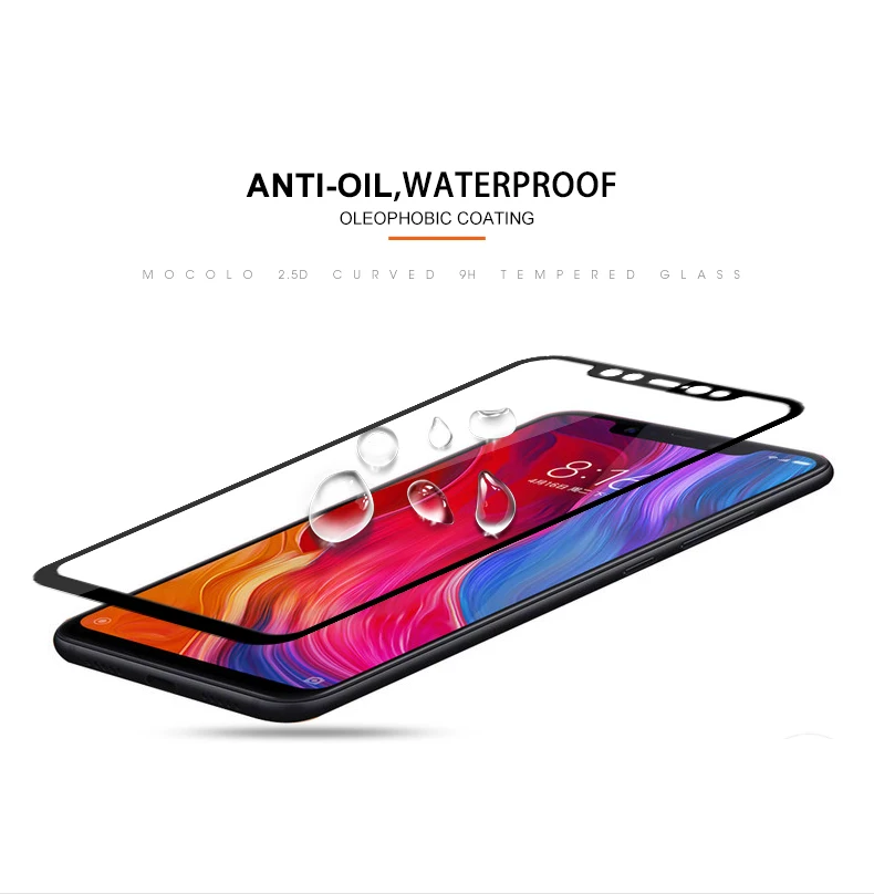 for Xiaomi Mi 8 Screen Protector Mocolo 9H Full Cover Full Glue Adhesive Tempered Glass for Xiaomi Mi 8 SE Screen Protector