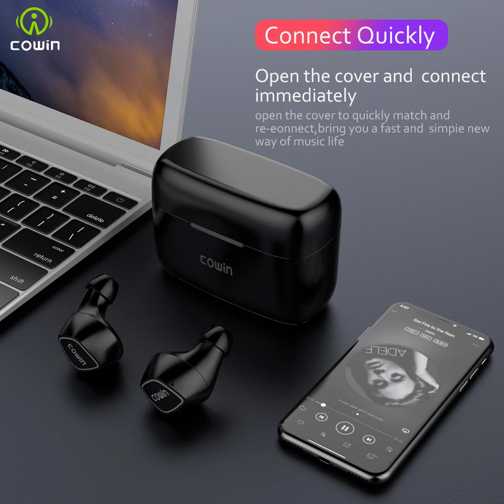 Беспроводные наушники-вкладыши Cowin ky02 touch Bluetooth Heaphone 5 0 Спортивная