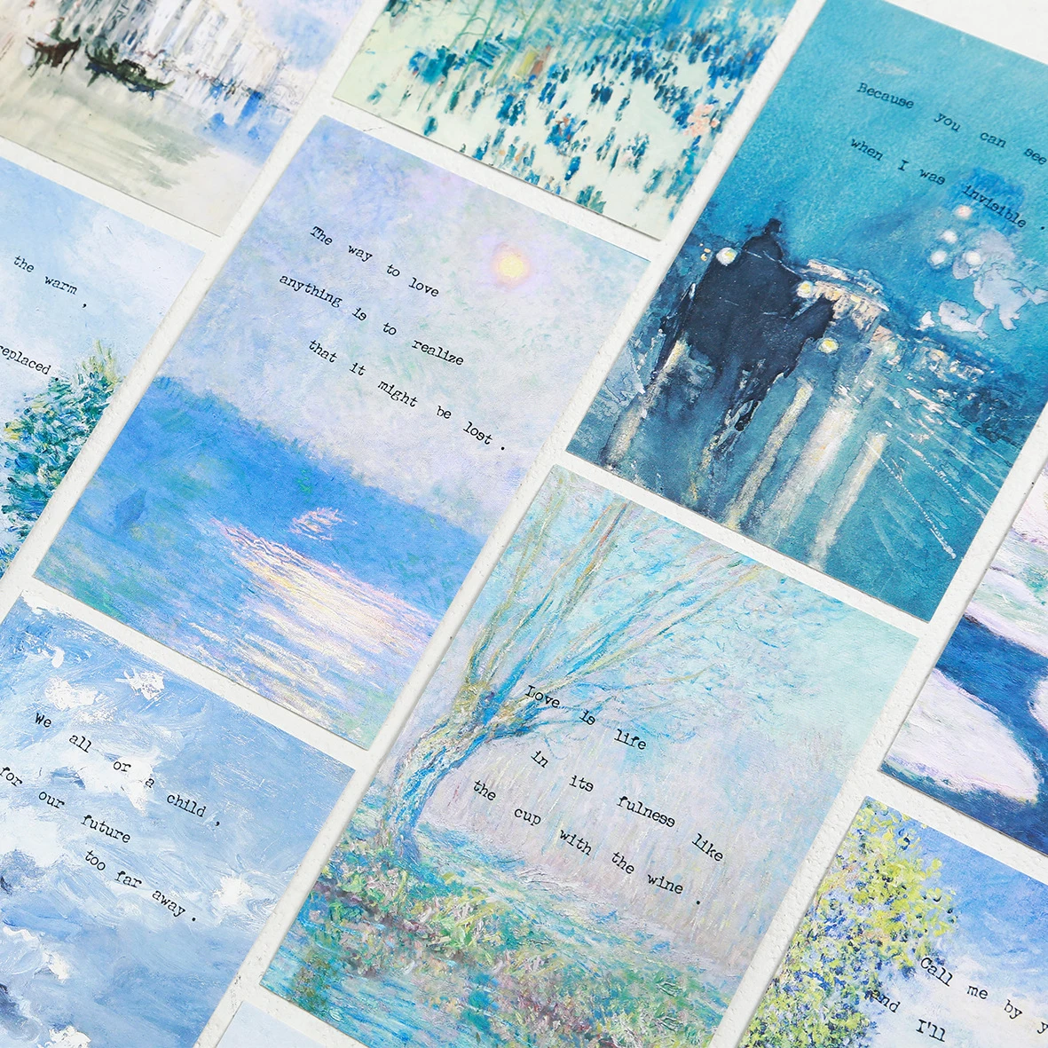 30 шт. стихи в масляной живописи дизайн карты как Скрапбукинг партия приглашение