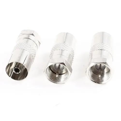 20 шт. F штекер к PAL гнезду прямой радиочастотный коаксиальный адаптер F-type |