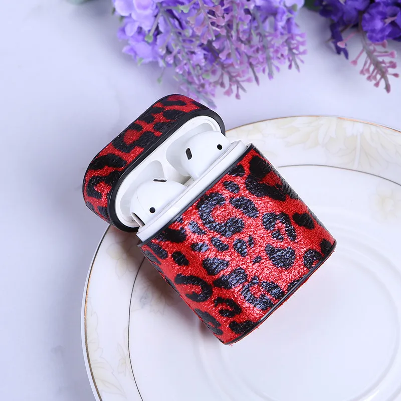 Кожаный чехол для Airpods роскошный стильный защитный беспроводной кожухи головных