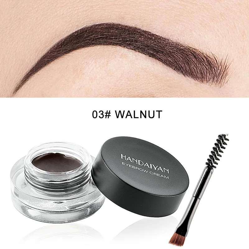03 walnut Новое поступление, Профессиональный гель для бровей, 12 цветов, тинт для бровей, макияж, водонепроницаемый, для бровей, усилитель бровей, коричневый гель для бровей с кистью, инструменты - Цвет: 03 walnut