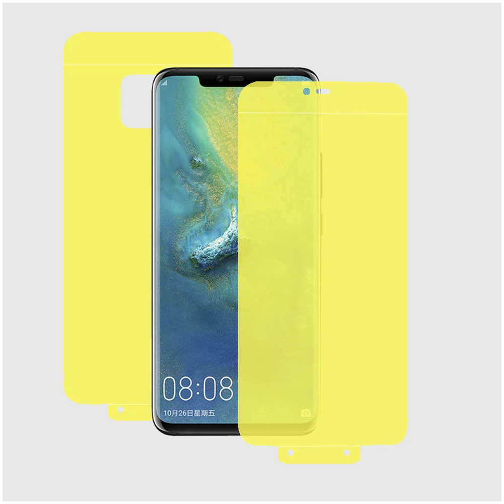 10D полное покрытие Гидрогелевая пленка Передняя и задняя чистая для huawei mate20 10 9 pro