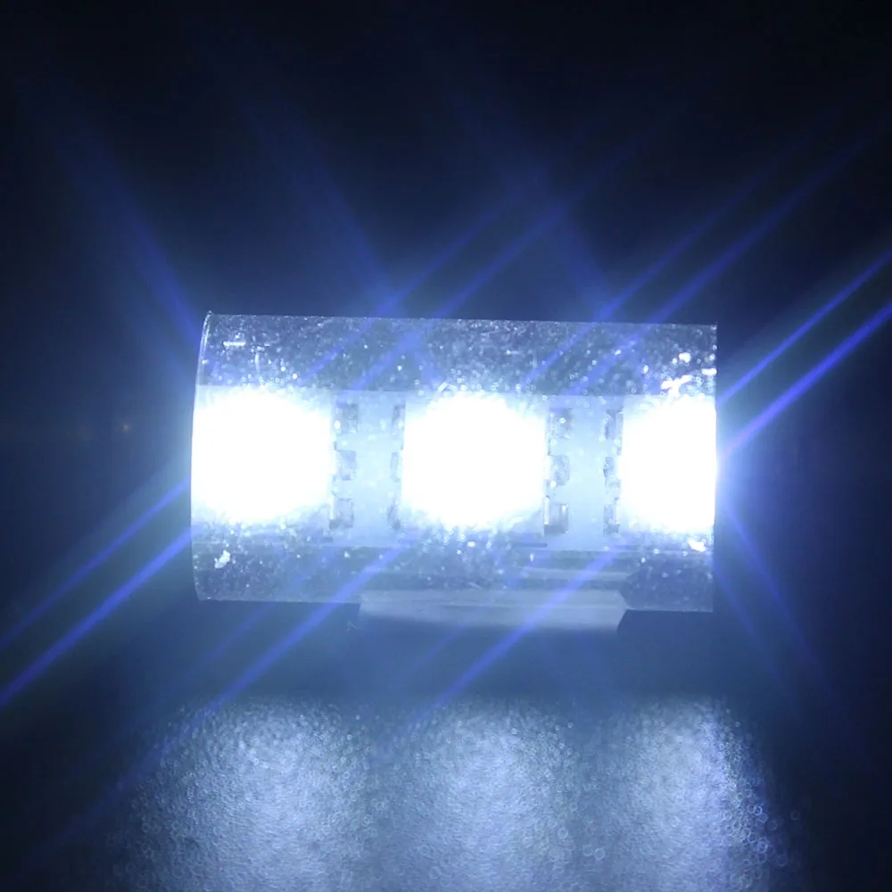 100 шт./лот 36 мм 39 41 C5W Festoon Dome 5050 3 SMD 3LED со стеклянной крышкой Авто интерьерная лампа