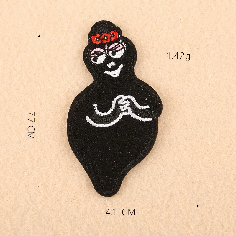 3 Мультфильм милый Barbapapa вышитые термонаклейки наклейки для одежды 3D Diy Kawaii аниме звезда аппликации шапки обувь джинсы Декор - Цвет: 3