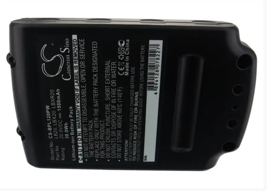 

Cameron Sino 1500mAh battery for BLACK & DECKER BDCDMT120 CHH2220 LCS120 LDX120C 120SB LGC120 LHT2220 LLP120 LPHT120 LST120