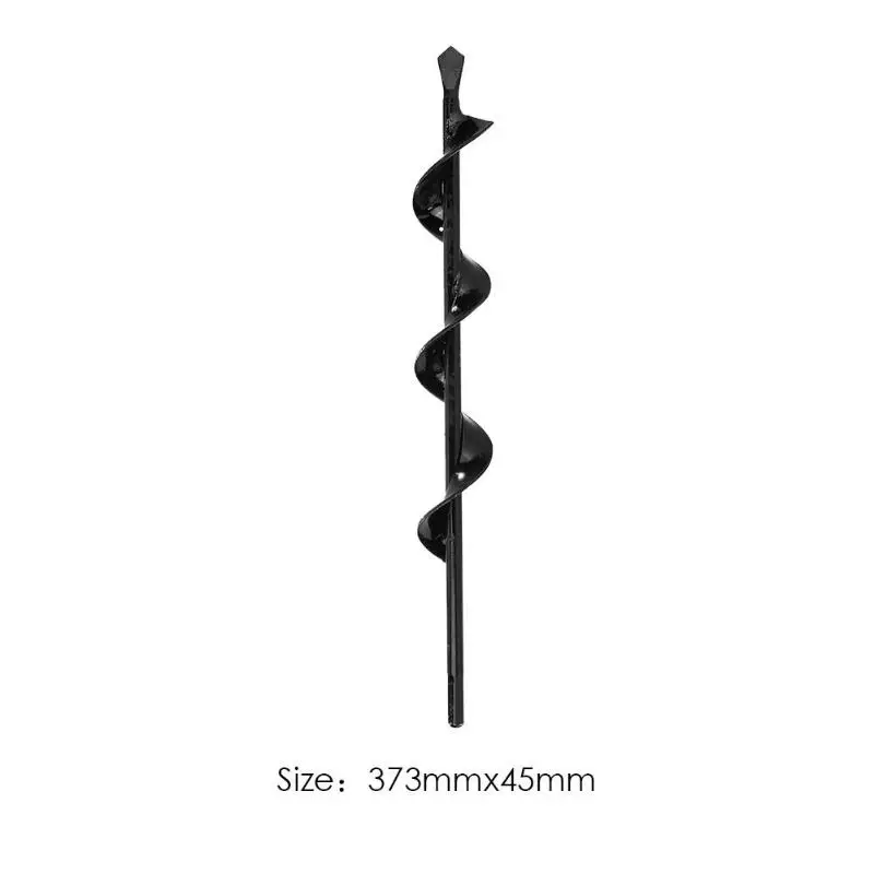 4.5x37.3 cm Садовый садовый шнек спиральное сверло Цветочная посадка спиральное сверло садовое постельное белье посадочное отверстие инструмент экскаватора - Цвет: 4.5x37.3 cm
