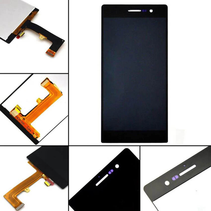 Для Huawei P7 дисплей Ascend ЖК сенсорный экран дигитайзер с рамкой Замена Черный