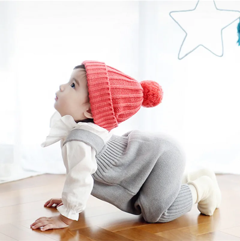 2017 Весна и осень детские комбинезоны пуговицы для малышей моды милые шерсть