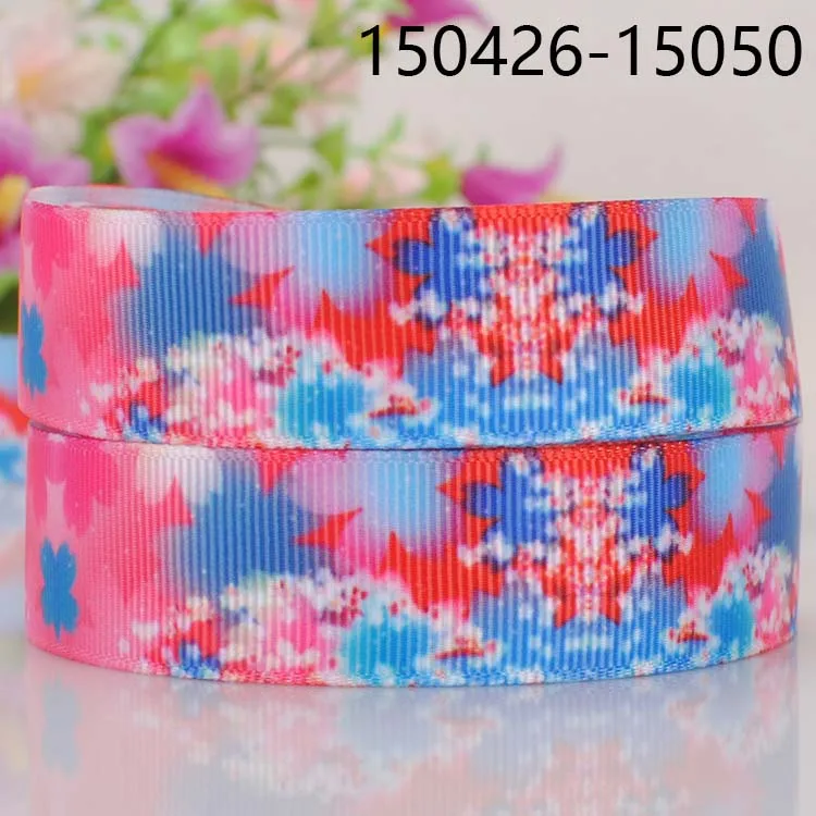 10 ярдов Различные размеры японский стиль печатная Grosgrain лента японские цветы