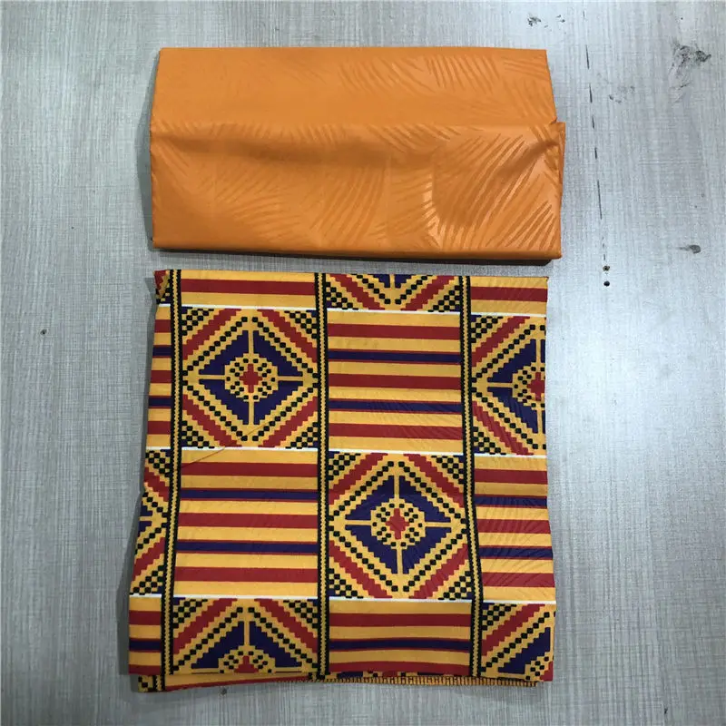 Гана воск печать ткани африканская ткань tissu жаккардовая парча нигерийский