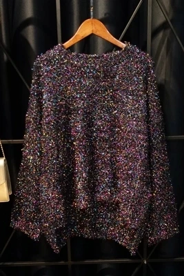 Hot Bright Color Women's Crew Neck Sweater Spring Long Sleeve 2 Colors One Size Sweaters Feminine Knit Pullovers | Женская одежда