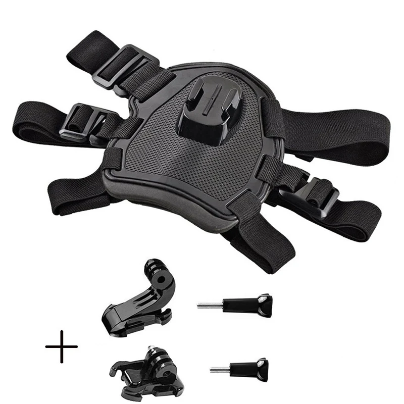 Black Petshy GoPro собачий жгут нагрудный ремень крепление для камеры для собаки кошки для путешествий на открытом воздухе для прогулок серфинга собачий нагрудный ремень аксессуары для камеры - Цвет: Black