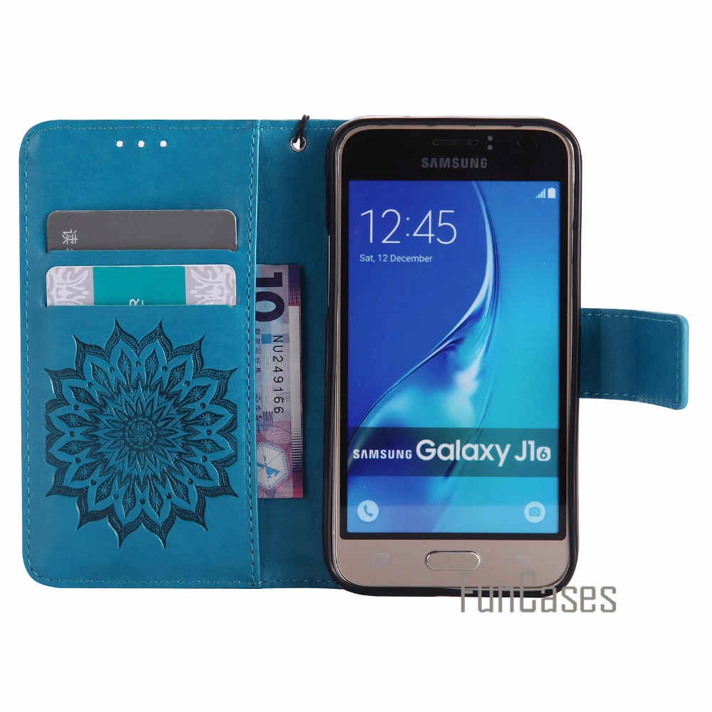 Рельефный чехол на магнитном замке coque samsung Galaxy J1 2016 fundas крышка J120 J120F + с