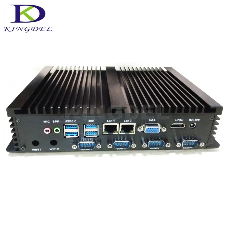 

Безвентиляторный микро промышленный компьютер, 4/8 ГБ ОЗУ Intel Celeron 1037U Barebone, 4 порта RS232, 2 гигабитная LAN USB 3,0 NC250
