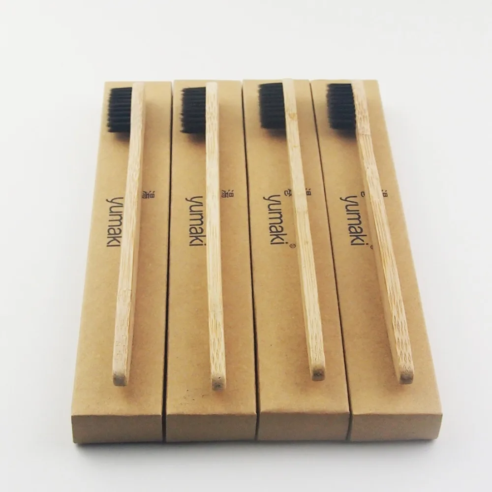 8 шт. мягкие бамбуковые зубные щётки с деревянной ручкой | Красота и здоровье