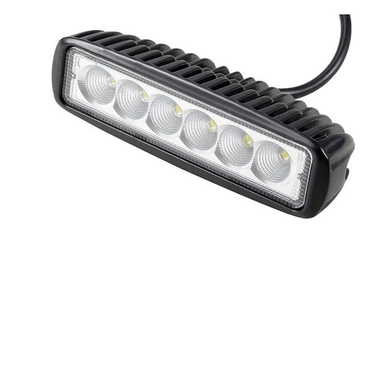 1 PC 18w Flood 1 шт., комплект из 2 предметов, 18 Вт DRL светодиодный Спот Наводнение Светодиодный светильник рабочий светильник 9-32 в пост 4WD 12 Вольт светодиодный рабочий светильник s для внедорожника SUV машинками - Цвет: 1 PC 18w Flood