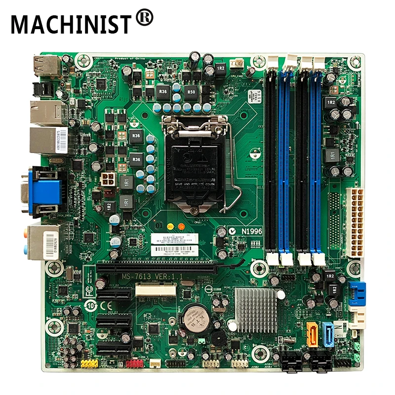 MS-7613 оригинальная материнская плата для рабочего стола hp PRO 3130 7100 H57 LGA 1156 DDR3 608885-001 575765-001 полностью протестирована