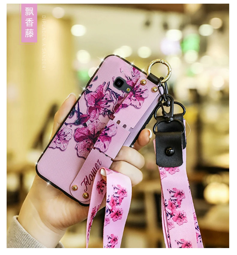 Чехол с ремешком на запястье для samsung Galaxy J7 Prime J3 J5 J4 Core J6 Plus J2 Pro J8 ремешок на шею Чехол-держатель