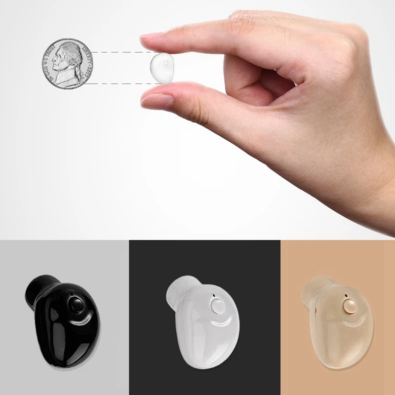 Портативный маленький мини Bluetooth наушники беспроводные стерео Handsfree In Ear