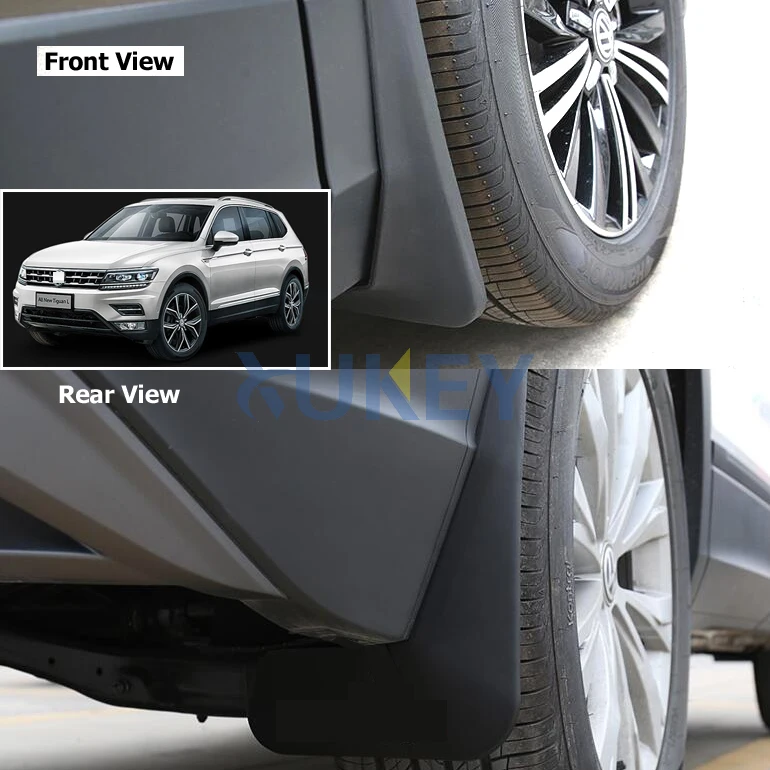 Набор литых брызговиков для VW Tiguan 2 Mk2 2016 2017 2018 брызговики передние и задние от