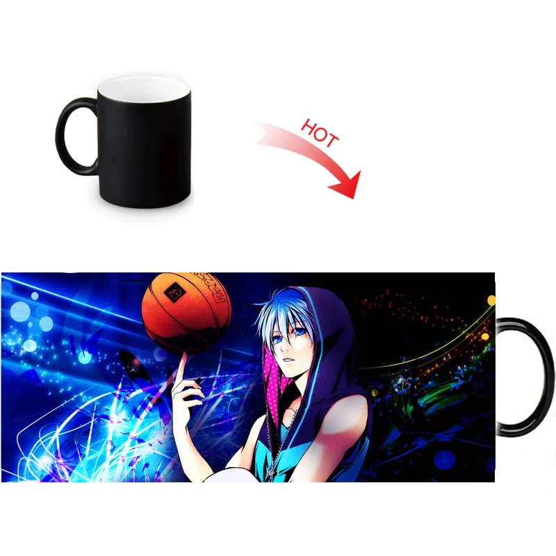 Веселые кружки Kuroko без корзины Волшебные Цвета меняющие кофейные индивидуальные