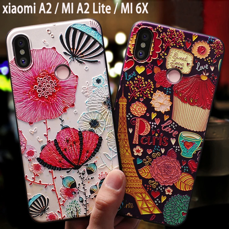Чехол чехол для Xiaomi Mi 6x A2 Lite A 2 MIA2 6X Xiomi силиконовый милый 3D мобильного телефона