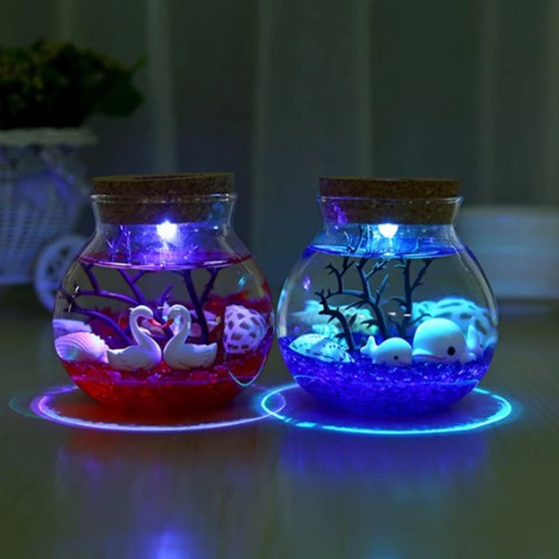 DIY вечерние украшения на день рождения Детские миниатюрные светодиодные