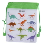 1 шт., милая модная сумка на шнурке с динозавром для путешествий, школьные рюкзаки с рисунком, сумка на шнурке