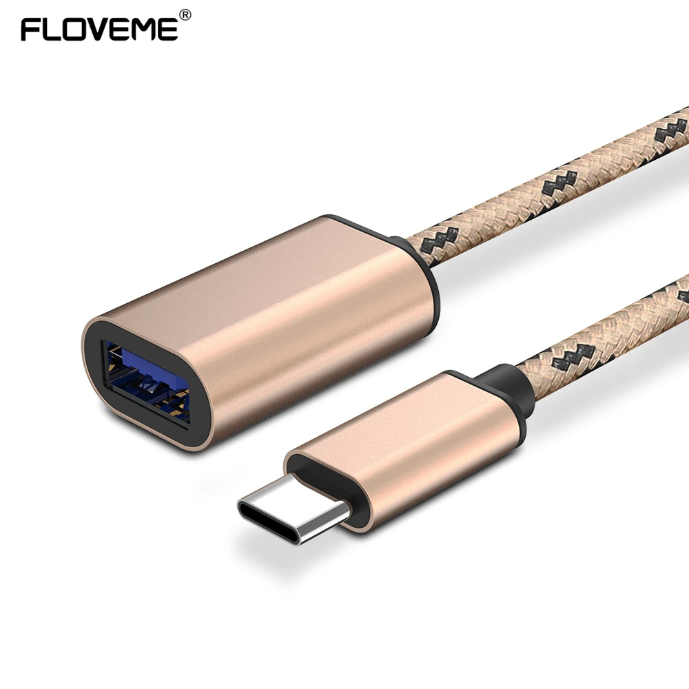 Кабель-адаптер для передачи данных FLOVEME USB Type C OTG Xiaomi 4S 5 Huawei Mate 9 P9 2 0 на конвертер |