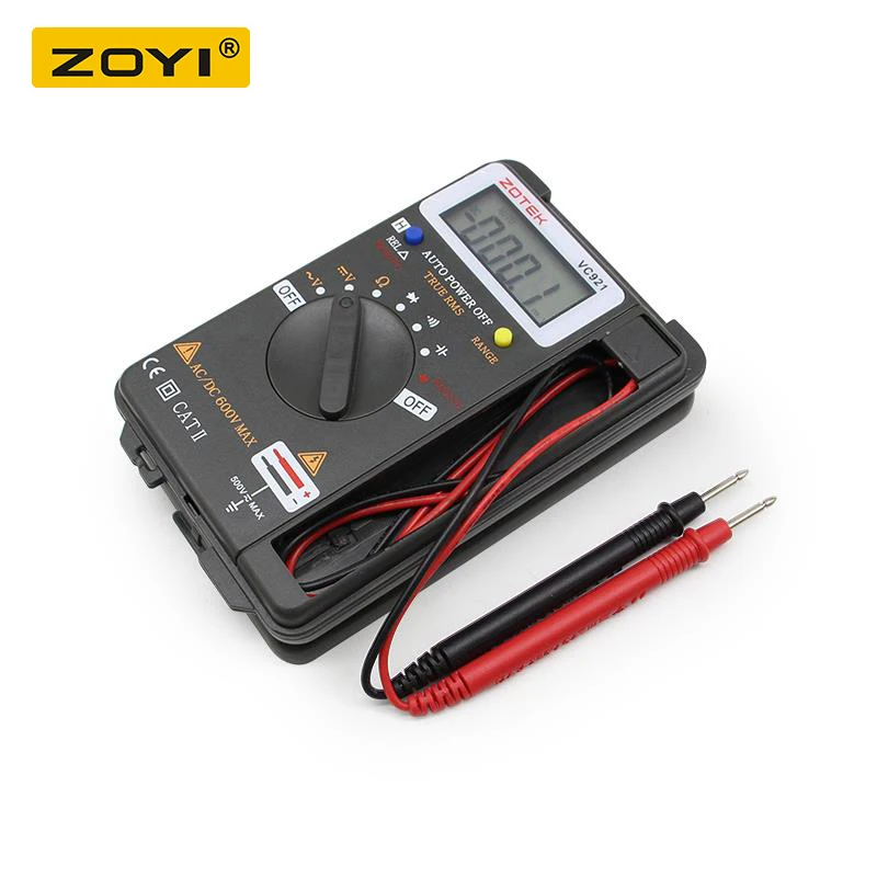 Цифровой мультиметр ZOYI VC921 3 3/4 персональный мини цифровой мультиметр Ручной Карманный Измеритель сопротивления емкости Частотный тестер