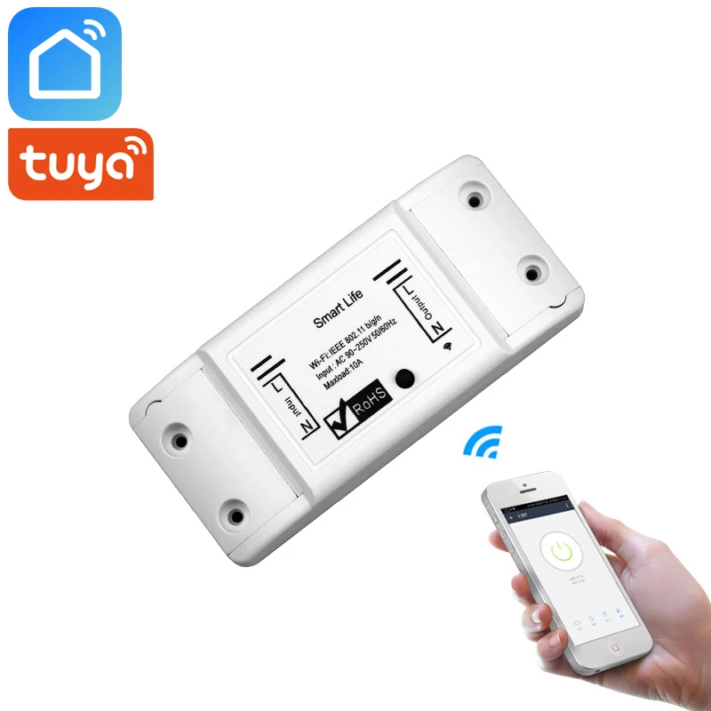 Tuya Smart Life App Wifi умный переключатель реле беспроводной пульт дистанционного управления умный дом автоматизация работает с Alexa Google Home IFTTT