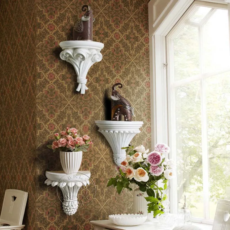 Современная Настенная 3D полка из смолы для хранения декоративных изделий