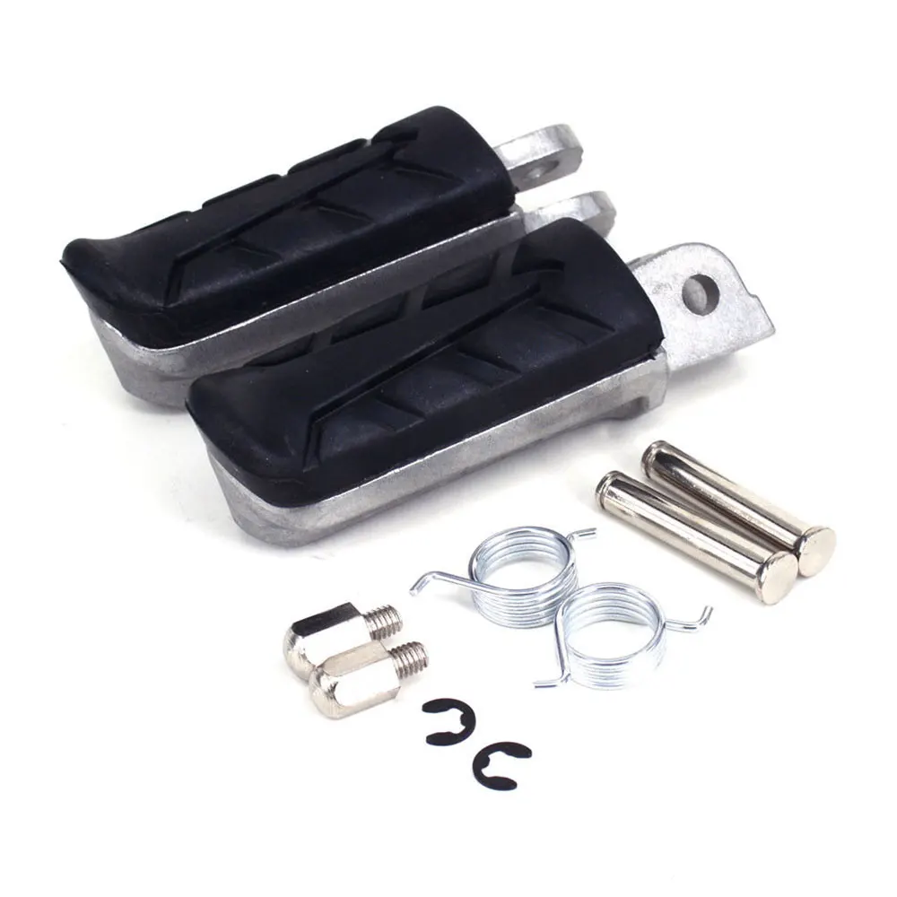 

Silver Black Pedal Front Pedal Durable Front Foot Motorcycle Accessories Foot Pratical Ankle Motorcycle Pedal Foot