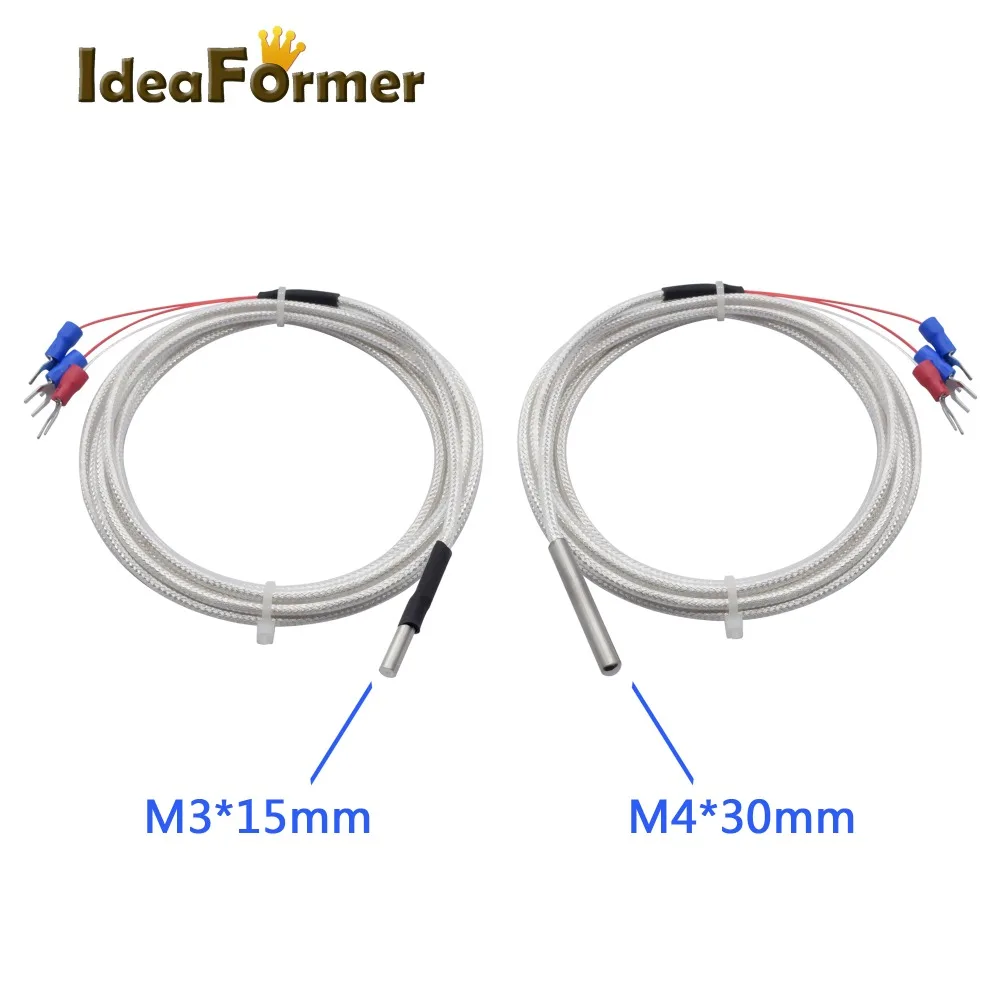 3D priner UM2 PT100 термопарный датчик M3 * 15*2000 мм/M4*30*2000 мм длина 2 метра Германия чип 3