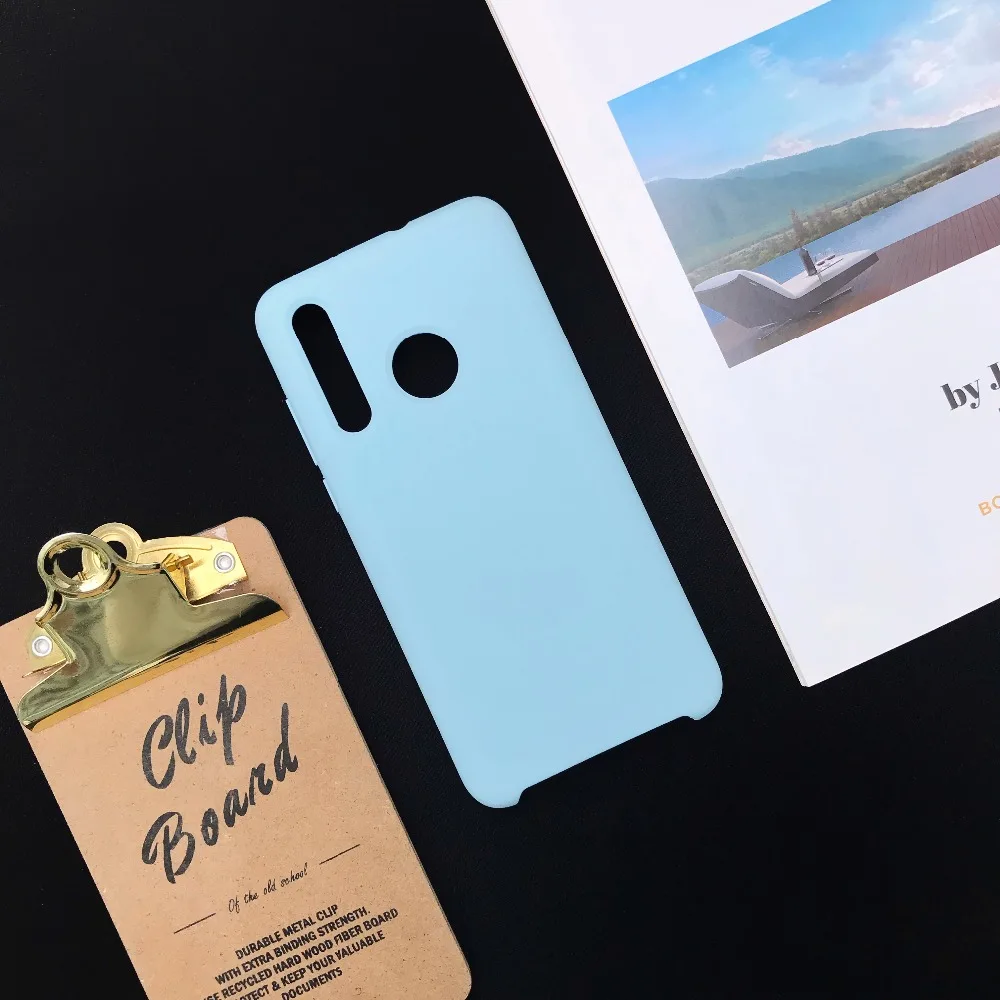 Жидкий силиконовый чехол для huawei Honor V20 V10 8X мягкий гелевый резиновый высококачественный чехол-накладка для Honor 9 10 Lite P Smart
