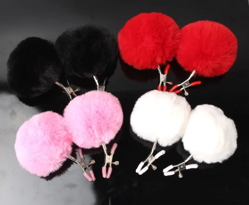 Hair ball Metal Nipple Clamps Breast Clip Clamp Female Clitoris Clips Adult Games BDSM Sex Toys | Красота и здоровье