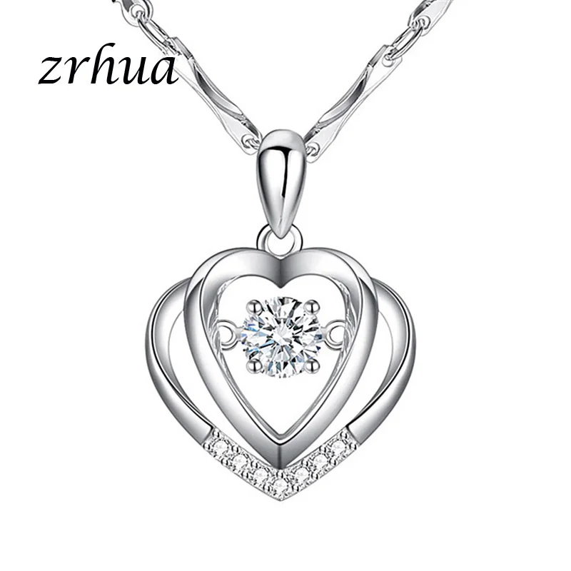 Оптовая продажа ювелирные изделия ZRHUA ожерелье из стерлингового серебра 925 пробы