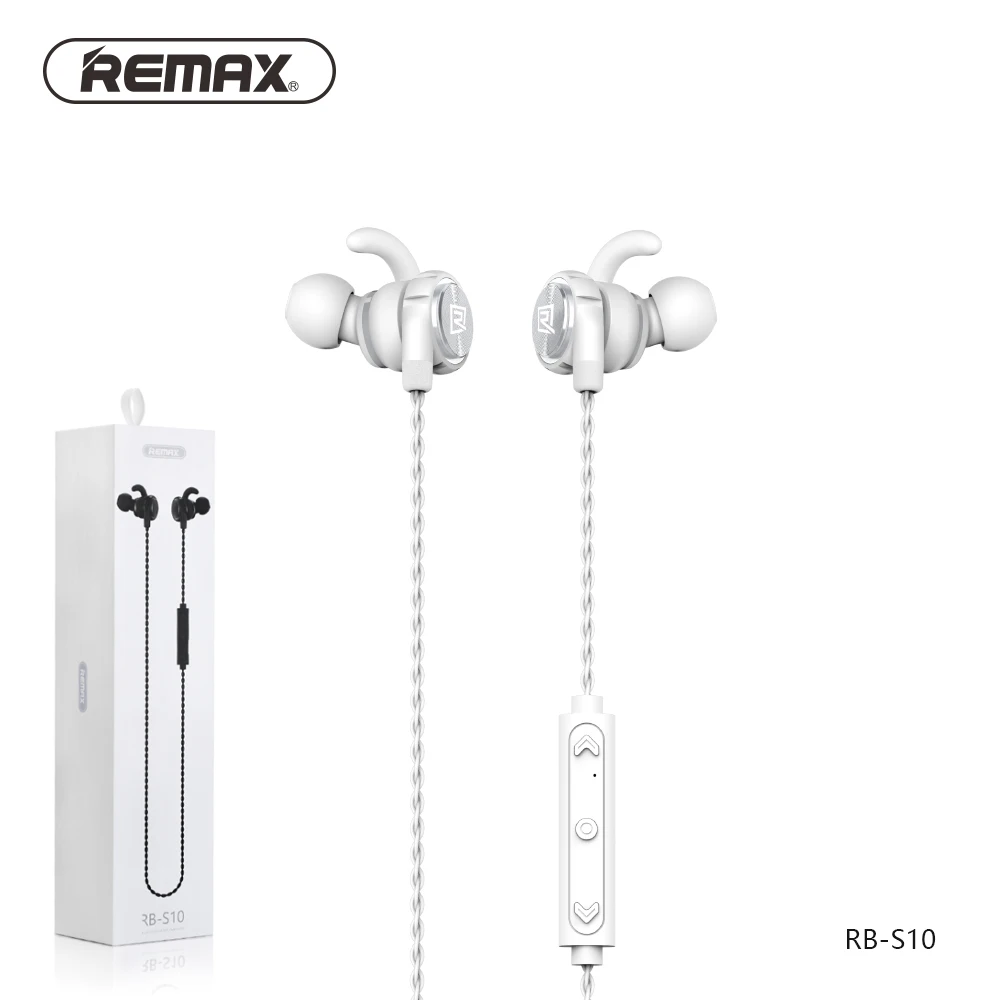 4 Remax магнитные Bluetooth наушники спортивные высококачественные стерео наушники Музыкальный Микрофон IPX5 водонепроницаемые спортивные наушники - Цвет: 4